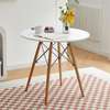 White Home/Office Eames Round Dinning Table thumb 2