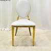 OFFICE CHAIR: Gold Like Simple Office Chair thumb 4