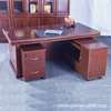 Office Table: 1400mm Mahogany Executive Office Table thumb 1