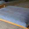 Futon /Bedsofa with Gray Fabric, Easy to Clean thumb 0