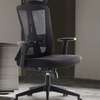 Office Chair: Black Fabric Back Office Chair thumb 0