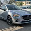 Mazda Demio silver color fully loaded 2019 model. thumb 9