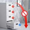 Office cabinet: 3-drawer steel office filing cabinet thumb 2