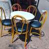 Classic modern 4 seater round dining set thumb 3