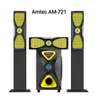 Amtec AM-721 Speaker System Black Yellow Subwoofer thumb 0