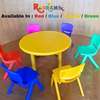 Colorful Kids Table Set Hexagonal 6 Chairs Foldable thumb 9