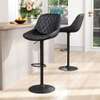 Leather Adjustable Swivel Barstool thumb 2