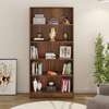 Wooden 5 Tier Rectangular Bookshelf thumb 5