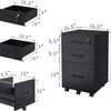 3-Drawer Storage Pedestal thumb 2