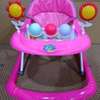 Bright Pink Baby Walker with Interactive Toys & Safety thumb 0