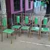 Padded steel dinning chairs thumb 2