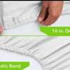 Premium White striped Bed Sheets thumb 0