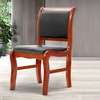 Mahogany 4 Leg-Leather Padded Guest Office Chair thumb 14
