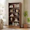 Wooden 5 Tier Rectangular Bookshelf thumb 0