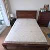 Wooden Bed + Mattress+2 Bedside 2 with Drawer thumb 1