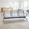 3-Link Metallic Waiting Room Bench thumb 1