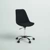 Office Seat: Plastic Black Height Adjustable Swivel Chair thumb 5