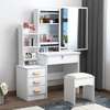 Dresser: White Makeup Set Dressing Table With Sliding Mirror thumb 0