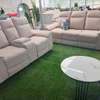Beige Sofa Set 3-Seater + 2-Seater Recliner thumb 1
