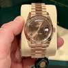 Rolex President 40mm Day-Date Rose Gold Chocolate Dial Watch thumb 4