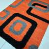 orange trendy Turkish shaggy carpets thumb 0