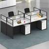 Premium 4-Person Modular Office Cluster thumb 4