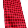 Genuine Red checkered maasai cloth thumb 0