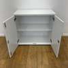 2-Door Wooden Credenza Cabinet in White thumb 3