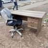 Executive office desk with a  swivel chair thumb 2
