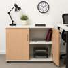 Office Cabinet; Brown Credenza Cabinet thumb 0