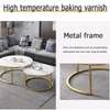 Pure Marble Nesting tables on Gold Metallic frame thumb 3