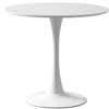 Office Table: White Circular Modern Dining Table thumb 2