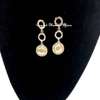 Womens Gold Tone Drop earrings with box thumb 2