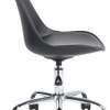 Black Modern Swivel Leather Pad Eames Chair thumb 1