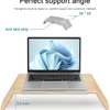 Chromebook,Wooden Stand Mount Raiser for Laptop thumb 1