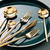 High Quality Golden Stainless Steel Cutlery Set thumb 2