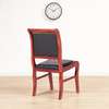 Mahogany 4 Leg-Leather Padded Guest Office Chair thumb 12