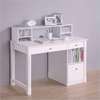 Modern customized Home office desks with a side shelf thumb 7