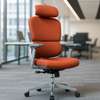 High-Back Ergonomic Home Office Chair – Orange thumb 5