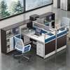 Modern 2‑Way MDF Home Office Work Station with Drawers thumb 11