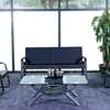 Black Fabric 5 Seaters Sofas For Reception thumb 4