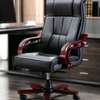 Office Chair; Swivel Mahogany Arms Office Seat thumb 4