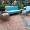 Sofa; 5 Seater Wooden Armrest Outdoor Resting Sofas thumb 4