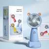 Rechargeable mini fan with stand and phone holder thumb 2