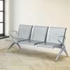 3-Person Stainless Steel Reception Waiting Bench with Arms thumb 8