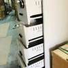 Durable Metal File Cabinet 4-Drawer Lockable White thumb 0