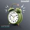 SHARP Twin Bell Alarm Clock, Loud thumb 0