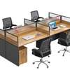 Office Workstation : Modern 4-Way Office Workstation thumb 4