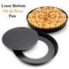 Non-stick Pizza Pie Pans Tins With Removable Bottom thumb 0