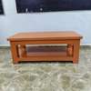 Coffee Table: Hollyhock Wood Table, Sleek Mahogany Finish thumb 1